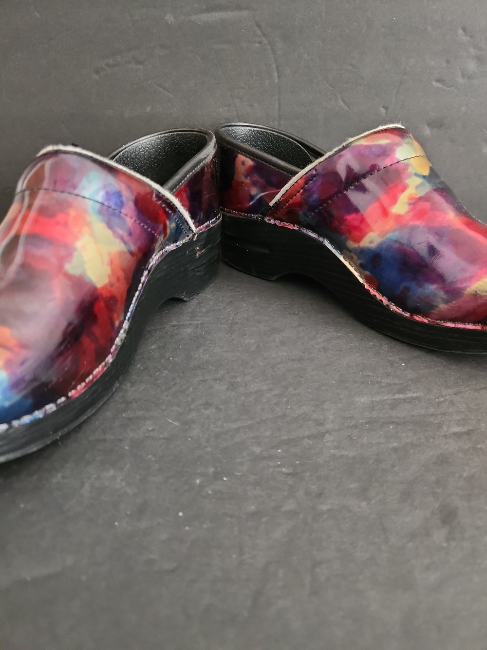 Dansko Professional Clogs Size 39 Watercolor Splash Nursing US 8.5-9 - Picture 5 of 8